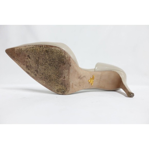 PRADA Women Heels 3.5" Stilleto Pumps Milano Pointed-Toe Nude Beige 10US/7UK/40E - Picture 8 of 11